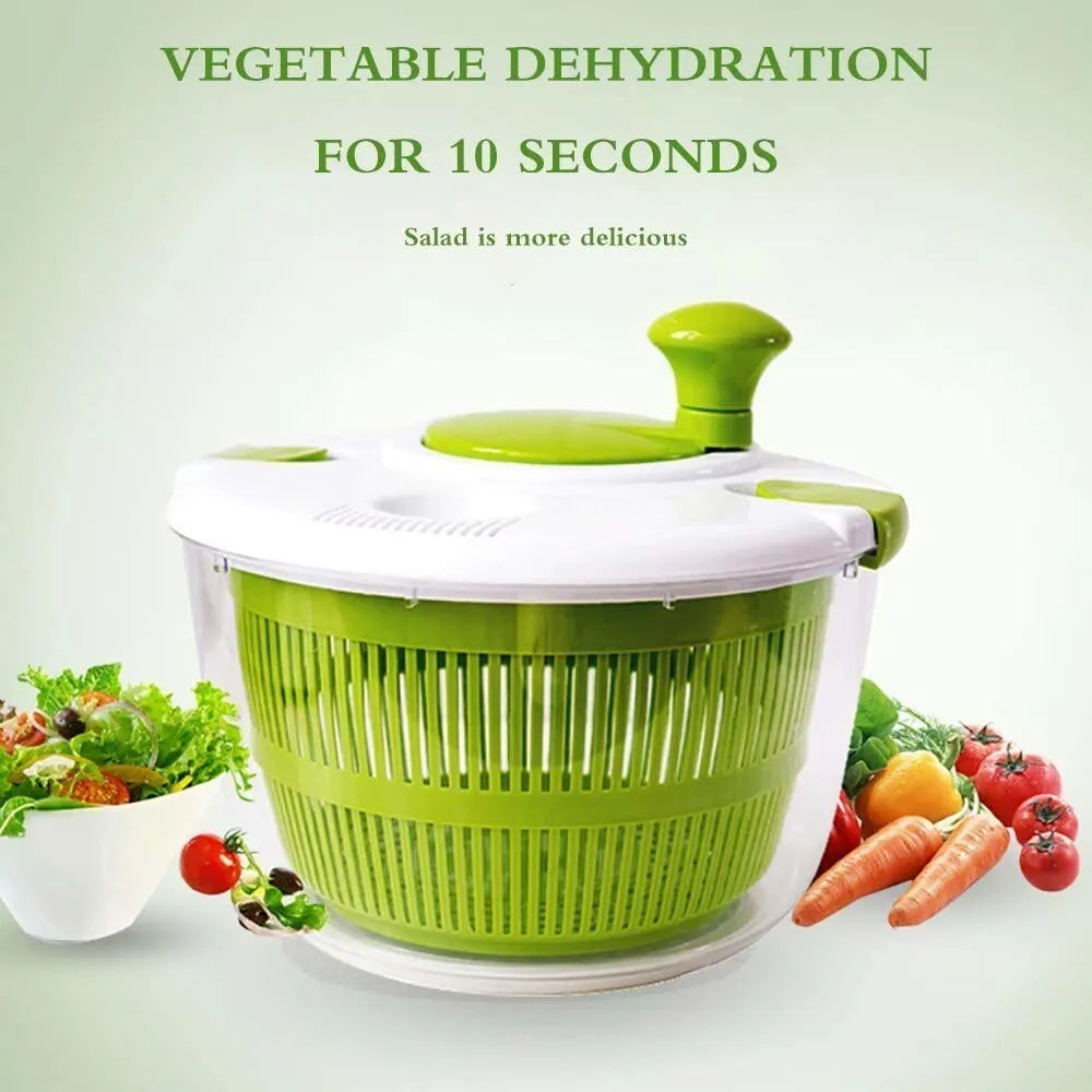 Compact fruit and vegetable drying and cleaning machine.